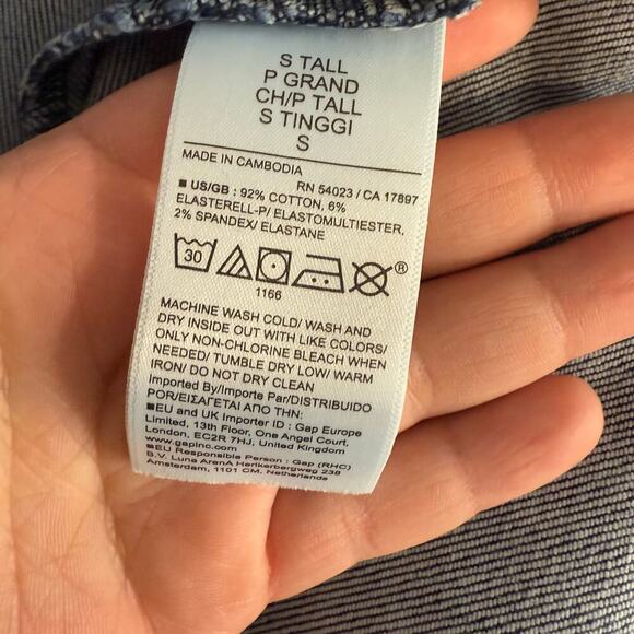 Gap Denim Bodycon Midi Dress, S Tall 779510 - Picture 7 of 8